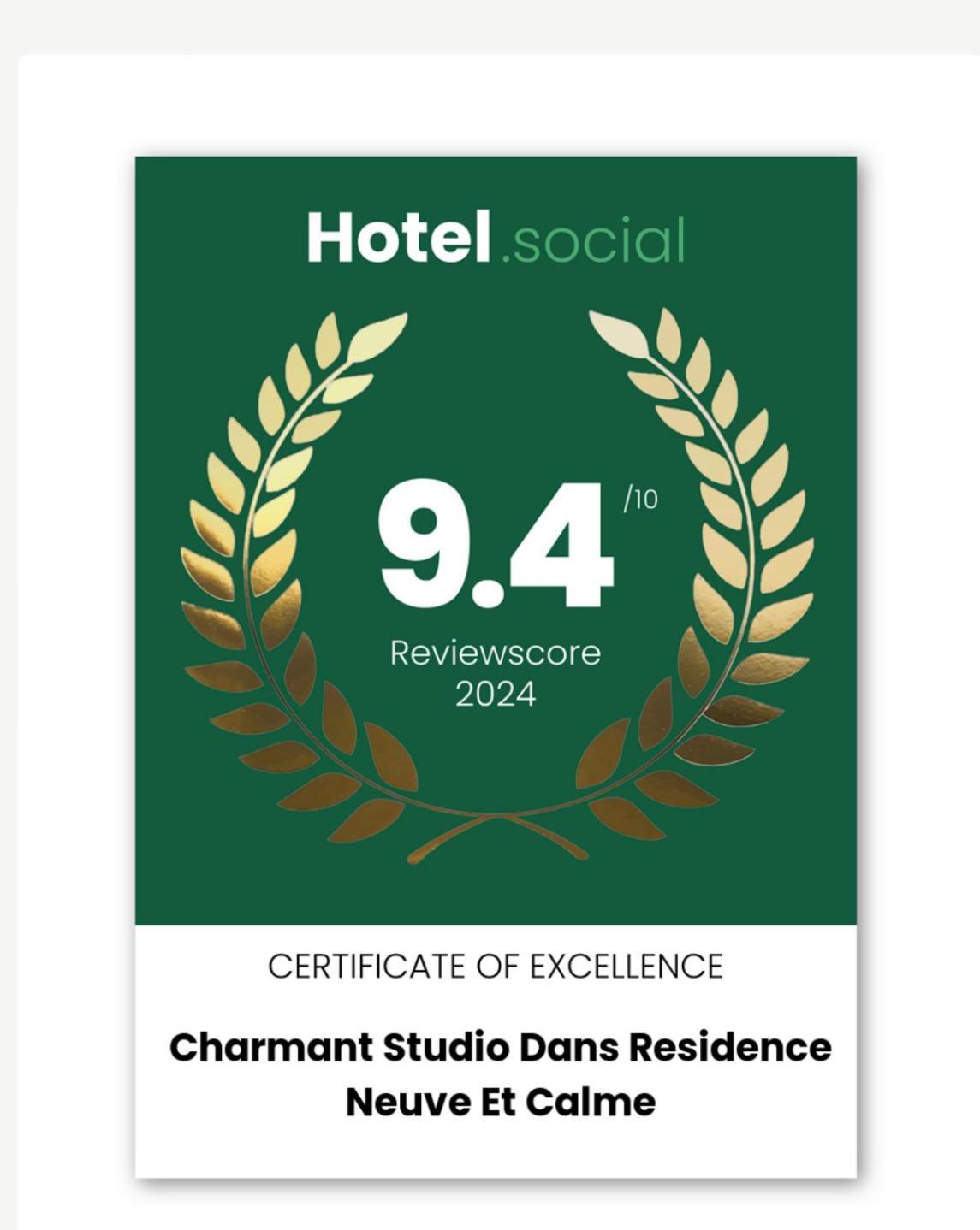 Charmant Studio Dans Residence Neuve Et Calme Корте Екстер'єр фото